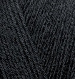 Пряжа для вязания Ализе Superwash 100 (75% шерсть, 25% полиамид) 5х100г/420м цв.0060 черный