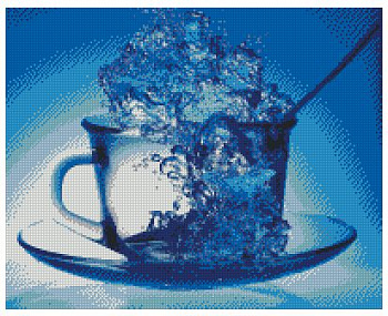 Набор алмазной живописи с подрамником Алмазная вышивка арт.СК-625(П) Кружка чая 40х50 см