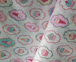 Ткань хлопок Пирожное-1795, 125г/м², 100% хлопок, шир.150см, цв.01 розовый уп.3м
