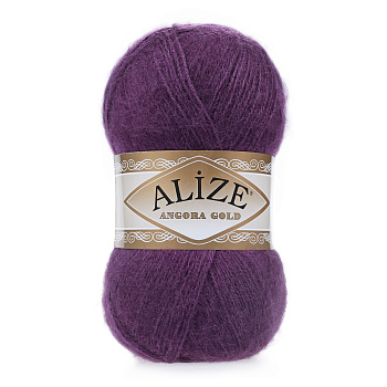 Пряжа для вязания Ализе Angora Gold (20% шерсть, 80% акрил) 5х100г/550м цв.111 фиолетовый