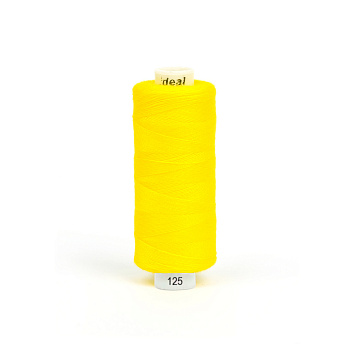 Нитки IDEAL бытовые 40/2 полиэстер 366м цв.125 желтый уп.10шт