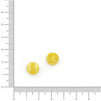 Пуговицы пластик CR P-13 цв.067 желтый 18L-11мм, на ножке, 144 шт