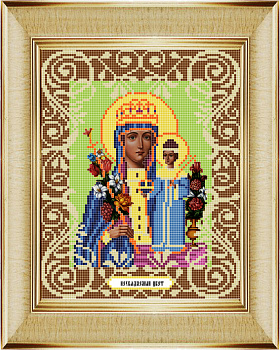 Рисунок на ткани БОЖЬЯ КОРОВКА арт.БК.0042 Богородица Неувядаемый цвет 20х25 см