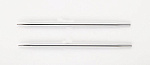 10415 Knit Pro Спицы съемные для вязания Nova Metal 3мм для длины тросика 28-126см, никелированная латунь, серебристый, 2шт