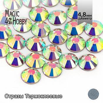 Стразы термоклеевые MAGIC 4 HOBBY SS20 (4,6-4,8 мм) цв. Crystal AB уп.288шт