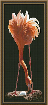 Набор для вышивания ЮНОНА арт.0121 Фламинго 19х45 см