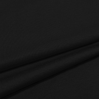 Ткань трикотаж Кулирка хлопок 145г опененд 100+100см черный пач.20-35кг