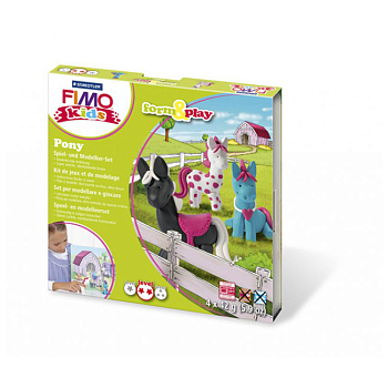 FIMO kids form&play Пони, состоящий из 4-ти блоков по 42г, уровень сложности 2, арт.8034 08 LZ