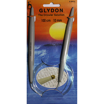 49412 PONY GLYDON Спицы круговые для вязания 10,00 мм/100 см, пластик