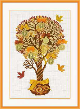 Набор для вышивания РИОЛИС арт.1294 Денежное дерево 21х30 см