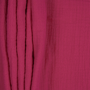 Ткань Муслин 125 г/м² 100% хлопок шир.130 см арт.TBY.Mus.24723.51 цв.51 ярко-розовый уп.2м