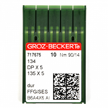 Игла для промышленных швейных машин Groz-Beckert 134/DPX5 FFG  №90 уп.10 игл, арт.717675