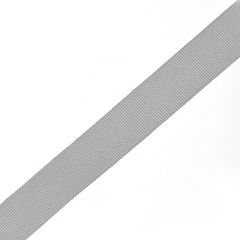 Тесьма TBY в рубчик (шляпная) арт. TGS20329S шир.20мм цв.св.серый  уп.50м