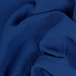 Ткань Муслин 125 г/м² 100% хлопок шир.130 см арт.TBY.Mus.24723.27 цв.27 синий уп.2м