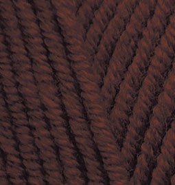 Пряжа для вязания Ализе Lana Gold Plus (49% шерсть, 51% акрил) 5х100г/140м цв.026 коричневый