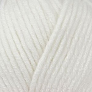 Пряжа для вязания ПЕХ Зимняя премьера (50% мериносовая шерсть, 50% акрил) 10х100г/150м цв.001 белый