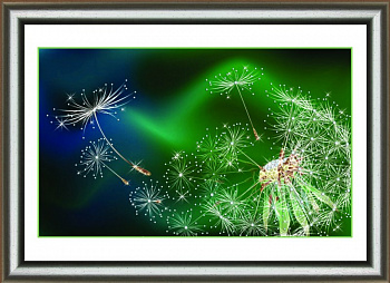 Набор ЧМ арт. КС-1018 для изготовления картины со стразами Crystal Art Дуновение ветра 30х42 см