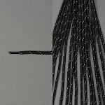 Шнурки круглые 5мм с наполнителем дл.100см цв. черно-светоотражающий точки (25 компл)