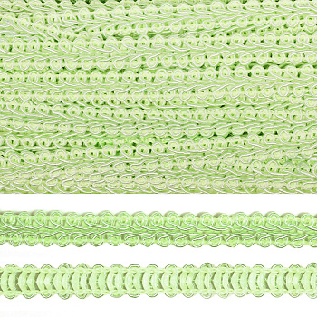 Тесьма TBY Шанель плетеная шир.8мм 0384-0016 цв.50 мята уп.18,28м
