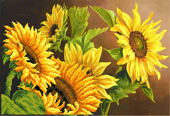 Рисунок на шелке МАТРЕНИН ПОСАД арт.37х49 - 4063 Солнечный цвет