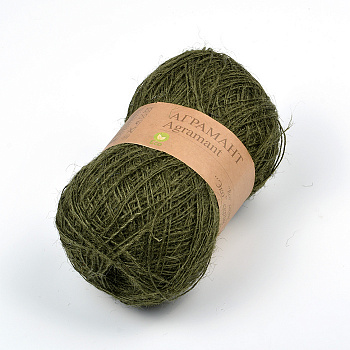 Пряжа для вязания ПЕХ Аграмант (100% джут) 5х100г/360м цв.зелёный 007