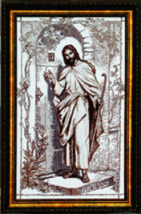 Набор для вышивания ЧАРИВНА МИТЬ арт.354 Иисус стучится в твою дверь 34,5х59 см