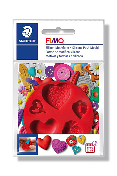 FIMO силиконовый молд Сердца арт.8725 23