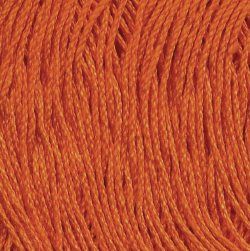 Пряжа для вязания ТРО Алина (100% мерсеризованный хлопок) 10х50г/220м цв.0493 ярк.оранжевый