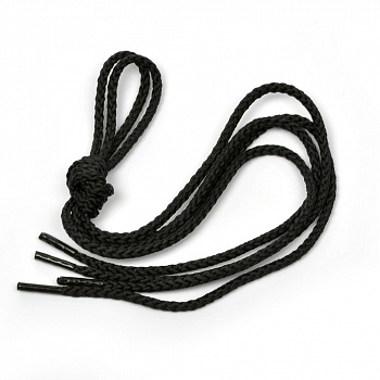 Шнурки круглые 3,5 мм 1с35 длина 60 см, компл.2шт, цв. черный