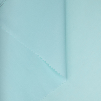 Ткань рубашечная 120 г кв.м 65% полиэстер, 35% хлопок шир.150 см арт.Р.30606.04 цв.04 голубой уп.25м (±5м)