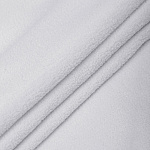 Ткань флис 2-х ст. TBY-0059-101 190 г/м² 100% ПЭ шир.150см  цв.F101 белый уп.10м