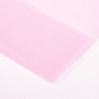 Фатин Кристалл средней жесткости блестящий арт.K.TRM шир.300см, 100% полиэстер цв. 69 К уп.5м - бледно-розовый