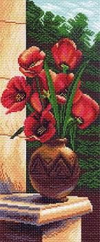 Рисунок на канве МАТРЕНИН ПОСАД арт.24х47 - 1056 Тюльпаны