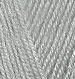 Пряжа для вязания Ализе Sekerim Bebe (100% акрил) 5х100г/320м цв.344 серебряно-серый