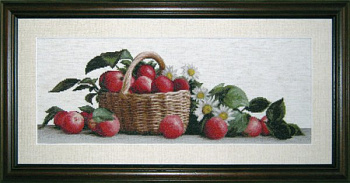 Набор для вышивания ЮНОНА арт.0605 Яблоки и ромашки 45х18 см