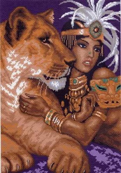 Рисунок на канве МАТРЕНИН ПОСАД арт.37х49 - 0424 Африканская любовь