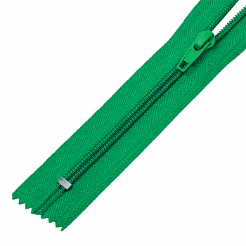 Молния MaxZipper пласт. спираль №5-N 16см н/р цв.F258 зеленый уп.100шт