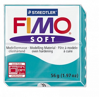 FIMO Soft полимерная глина, запекаемая в печке, уп. 56г цв.мята арт.8020-39