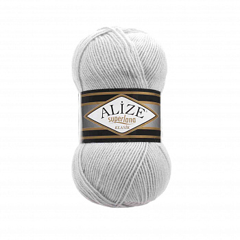 Пряжа для вязания Ализе Superlana klasik (25% шерсть, 75% акрил) 5х100г/280м цв.698 лунный камень