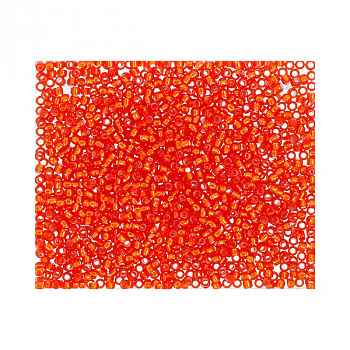 Бисер Япония TOHO 15/0  круглый 3  1.5 мм 5 х 5 г №0025 оранжево-красный