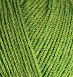 Пряжа для вязания Ализе Sekerim Bebe (100% акрил) 5х100г/320м цв.210 зеленый