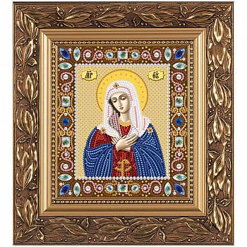 Набор для вышивания бисером НОВА СЛОБОДА арт.Д6022 Богородица Умиление 13х15 см