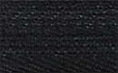 Молния пласт. юбочная №3, 18см, цв.F322 (310) черный уп.100шт