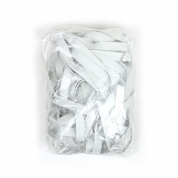 Резинка латексная для купальников 07мм рифленая TBY-48423 цв.белый уп.10м (±0,5м)