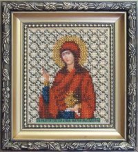 Набор для вышивания бисером ЧАРИВНА МИТЬ арт.Б-1040 Икона святой равноапостольной Марии-Магдалины 9х11 см