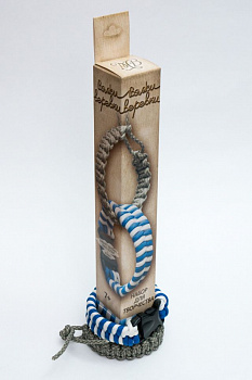 Набор для творчества Вяжи веревки арт.577 Змейка сине-белая