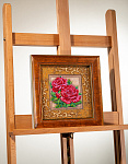 Набор для вышивания бисером КРОШЕ арт. В-411 Роскошные розы 20.5x20.5 см