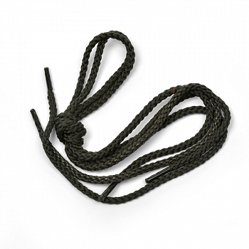 Шнурки круглые 3,5 мм 1с35 длина 60 см, компл.2шт, цв.т.серый