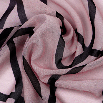 Ткань Шифон-шелк 50 г/м² 100% пэ шир.150 см арт.T.0316.04 цв.розовый рул.35м