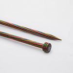 20225 Knit Pro Спицы прямые для вязания Symfonie 9мм/35см, дерево, многоцветный, 2шт